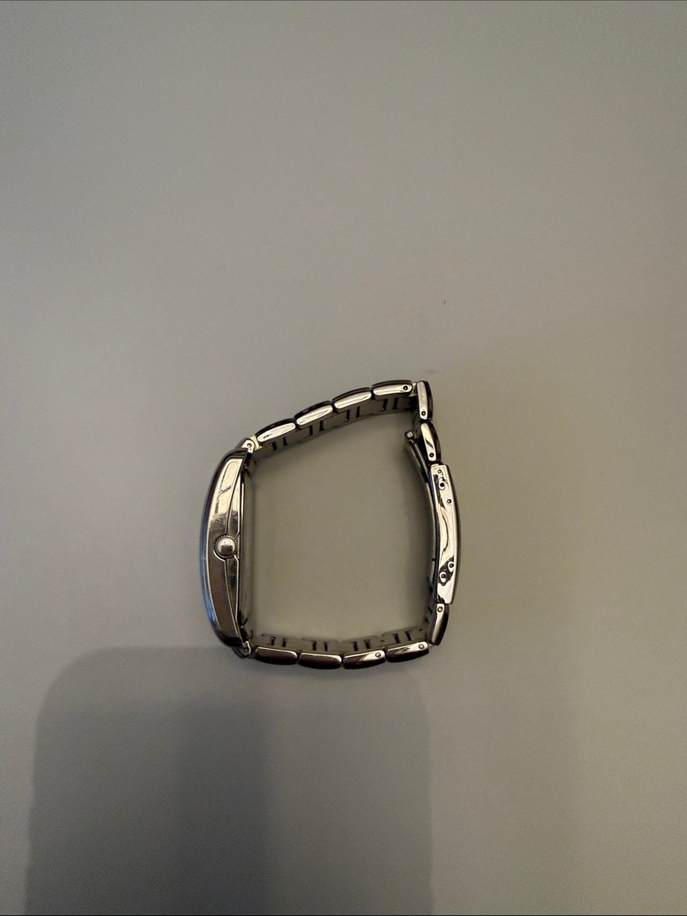 Fossil Men's Silver Rectangular Metal Bracelet Watch - Picture 3 of 5